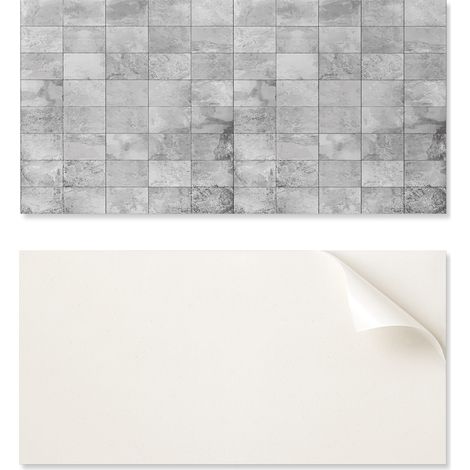 Azulejos de vinilo para pared, ideales para decoraci贸n de interiores modernos, con dise帽o de piedra, 10x40x20 cm.