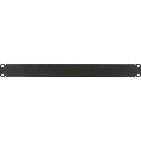 Panel ciego Lanview 1U de 19" con tornillos, negro, RAB100BL