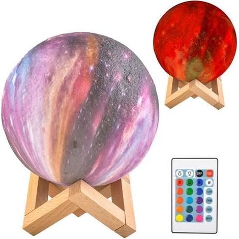 Lámpara de noche luna 15cm 16 colores (1/5)