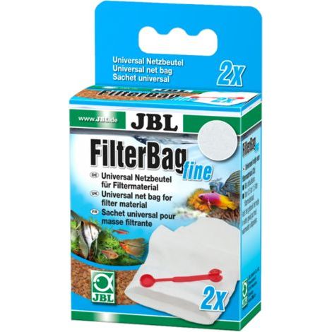 Sac filtrant JBL, sac fin pour lit filtrant, 2 accessoires pour aquarium (1/2)