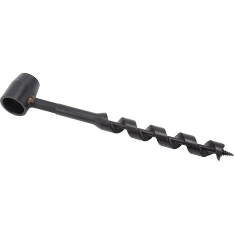 Tarière manuelle noire, haute dureté, légère et portable, idéale pour la survie en milieu sauvage et le travail du bois, 19-230 mm / 0,75-9,06 po (1/5)