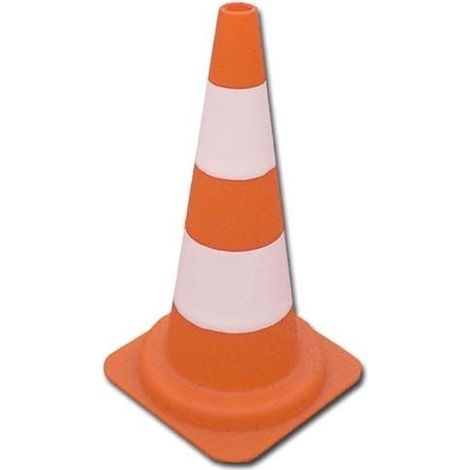 Cono de seguridad alto con reflectante naranja blanco S2200PVCFB METALWORKS