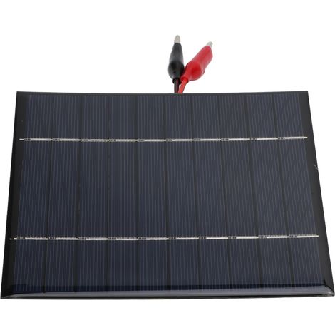 Miniatur-Solarpanel 2,5 W 5 V, Solarzellenmodul aus Polyethylen, DIY-Solarpanel mit Epoxidkleber und Klemme. (1/5)