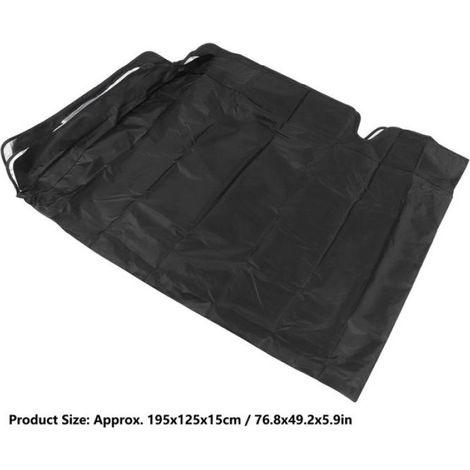 Couverture supérieure de siège de balançoire Couverture Supérieure de jardin store Noir Trois sièges 19512515cm (1/4)
