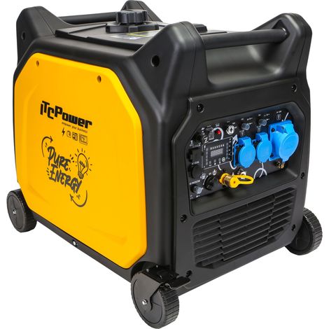 KOMPAK Dual Fuel Inverter Gas Benzin 7700 Watt Stromaggregat 230V