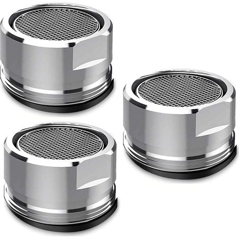 3 Stück Wasserhahn-Luftsprudler, 24 mm Luftsprudler, Wasserhahn-Düse, Küchenarmatur, Filter-Wasserhahn für Badezimmerarmaturen