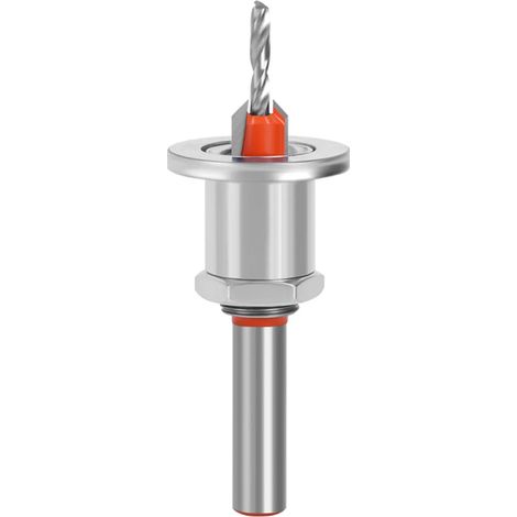 Broca avellanadora de 8 mm para fresadora de madera, extractor de tornillos, broca de demolición para carpintería, 1 pieza (2,8 x 8 mm)