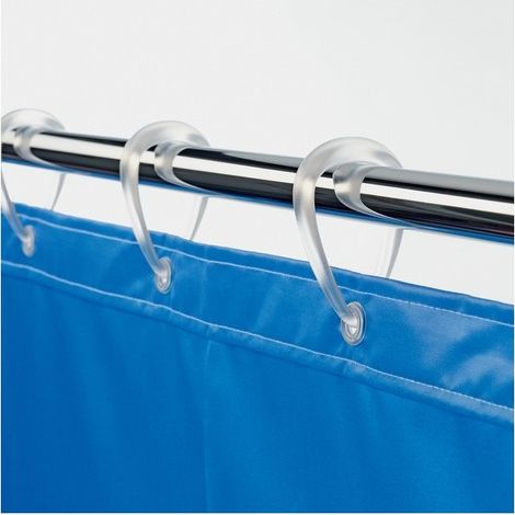Lot de 12 anneaux pour rideaux de douche DROP Transparent Spirella