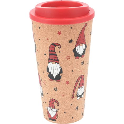Tazza da caffè decorativa con gnomi natalizi in polipropilene