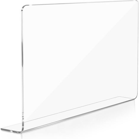 Pare-éclaboussures pour Évier Cuisine en Acrylique, Protection Anti-éclaboussures Rectangulaire, Facile à Nettoyer, Protège Plan de Travail, pour Évier et Plan de Travail (1/5)