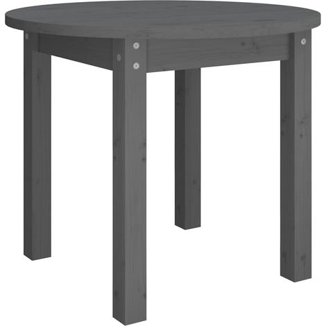 Maison Exclusive - Table basse Gris Ø 55x45 cm Bois massif de pin (1/5)