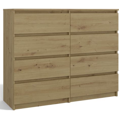 Cómoda artesanal de roble: cómoda moderna y espaciosa para el dormitorio, la habitación infantil y el salón. (1/5)