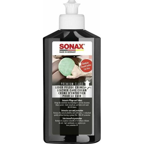 Crème d'entretien - Cuir - Sièges de voiture - SONAX - Flacon de 250ml