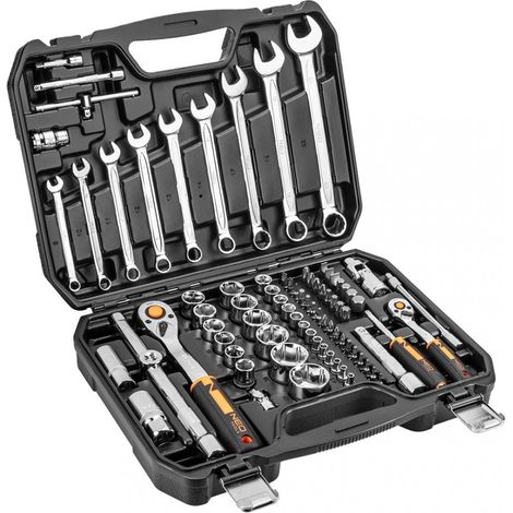 SET DI CHIAVI A BUSSOLA DA 1/4'' E 1/2'' 82 PEZZI - T N10-058 (1/5)
