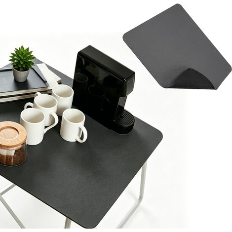 Tapis Egouttoir Vaisselle Absorbant, Tapis de Séchage pour Comptoir de Cuisine, Compatible avec Machine à Café, Cafetière, Machine à Expresso, Tapis Diatomite Cuisine (Gris, 50x30cm) (1/5)