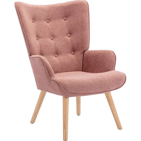 Poltrona in Tessuto Rosa - VATELY