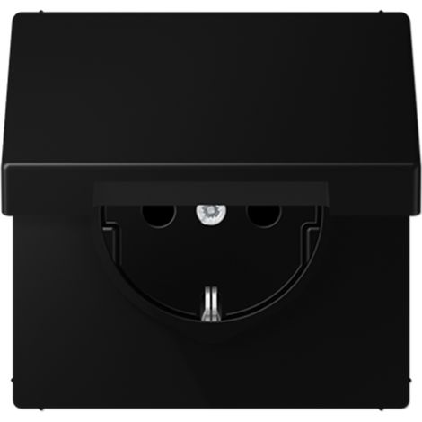 JUNG LS 1520 BFKIKL SWM toma de corriente Tipo F Negro
