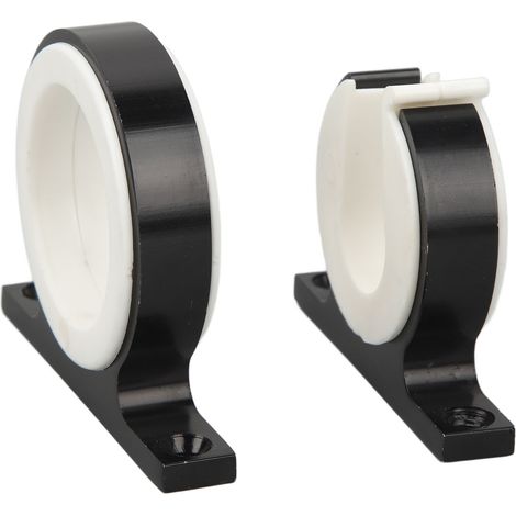 Support de Canne à Pêche 2 Pièces Horizontal Vertical Aluminium Fixation Bateau Râtelier pour Bateaux Voitures Camions Camping-Cars Noir (1/5)