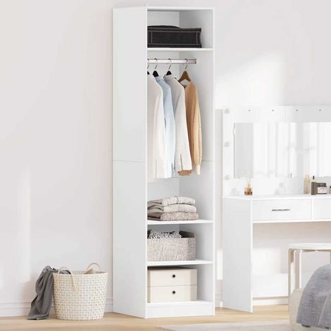 Armario de madera contrachapada blanco 50x50x200 cm vidaXL (1/5)