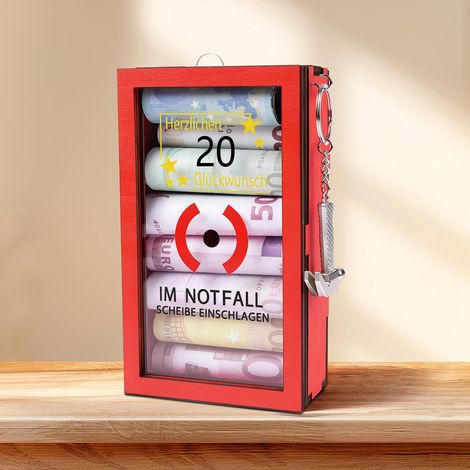 Boîte d'urgence Amusante avec Marteau, IM NOTFALL SCHEIBE EINSCHLAGEN (1/5)