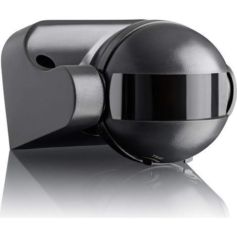 Détecteur de Mouvement Extérieur IP44, Montage en Saillie du Mural, Capteur Infrarouge, 12m / 180°, orientable, Max. 1200W/300W (1/5)