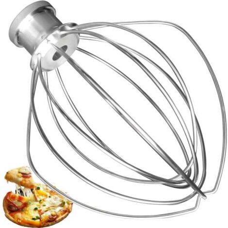 Fouet en fil d'acier inoxydable K45WW pour KitchenAid, accessoire pour Kitchen Aid, mélangeur sur socle à tête inclinable de 4.5 et 5 litres (1/4)