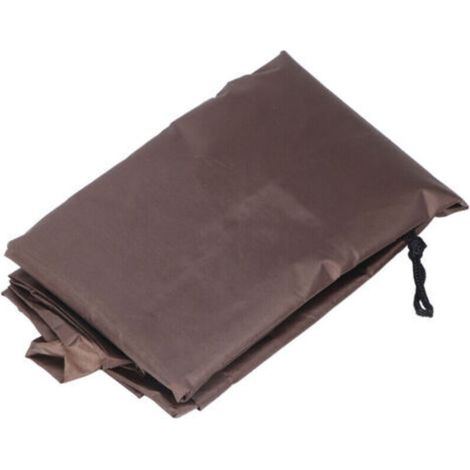 Coffre de rangement extérieur étanche et anti-UV pour terrasse, 123x62x55cm, couleur café