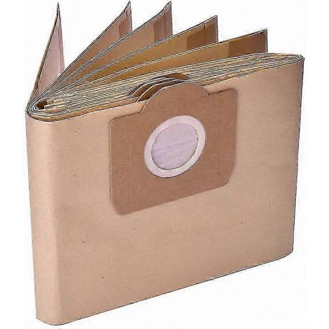 Sac de rechange 10 pièces pour aspirateur eau et poussière, compatible WD3, WD3P, 2201, 2204, 2504, filtre papier 6.959-130.0, idéal pour atelier, maison, usage intensif. (1/5)
