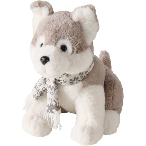 Plüschhund mit Schal BELLO, 28 cm