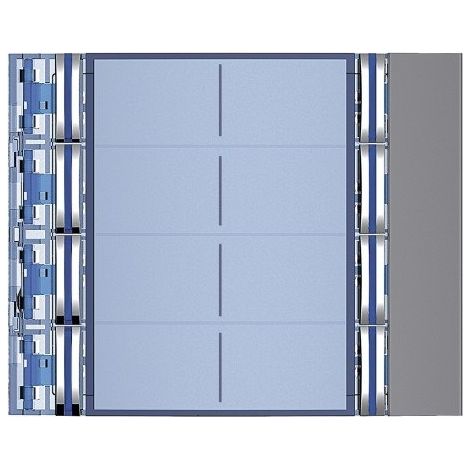 Façade Sfera New pour module électronique audio 8 appels sur 2 rangées Allstreet (352183)