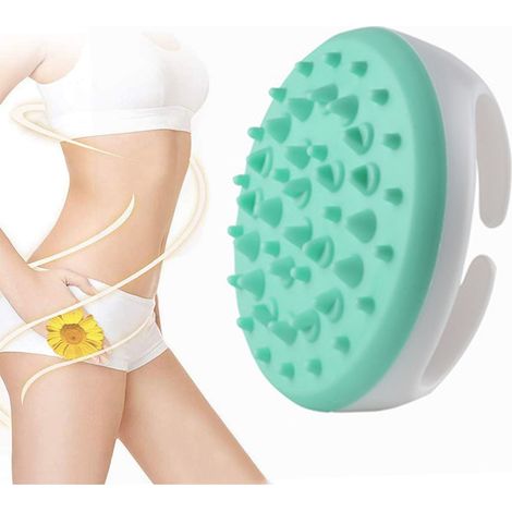 Brosse De Massage Anti-cellulite - En Silicone Médical Souple - Pour Corps Et Cheveux - Usage Douche Ou Séché - 1 Pièce (1/5)