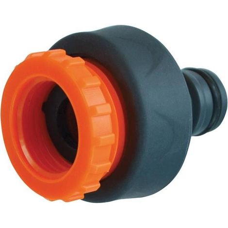 Faithfull YM5812E Plastic Tap Hose Connector 1/2 & 3/4in FAIHOSEPLTC