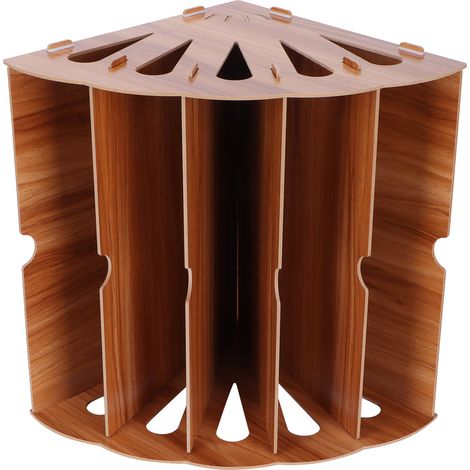 Organisateur de bureau en bois avec plusieurs compartiments pour rangement de documents (couleur cerisier) (1/5)