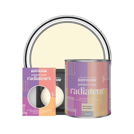 Peinture pour Radiateur, Finition Satinée - Crème Fouettée (1/3)