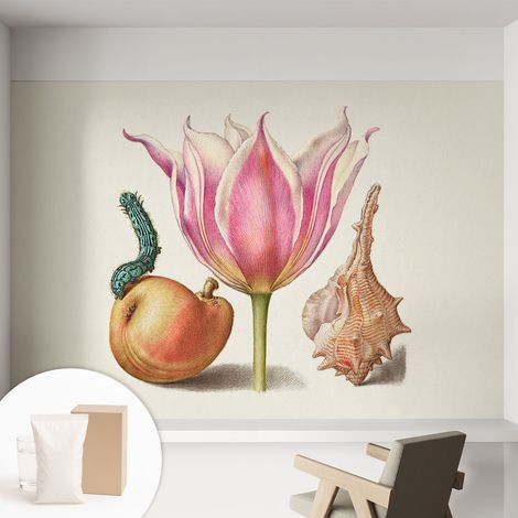 Carta Da Parati Non Tessuto - Con Colla Inclusa per Camera da Letto - Facile da Applica - Motivo decorativo simbiosi naturale 152x104 cm (1/5)