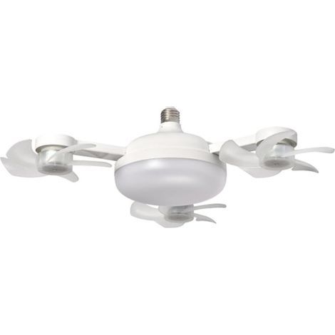Ventilador de techo LED con mando a distancia, brillo ajustable y circulación de aire eficiente para uso doméstico (tres cabezales) (1/4)