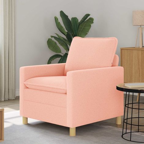 vidaXL Divano Rosa 76 x 81 x 87,5 cm Tessuto