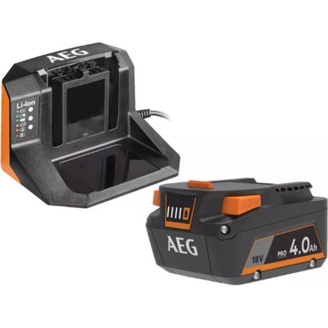 Pack batterie 4.0 Ah et chargeur 18V - AEG Powertools