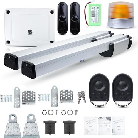 Motorisation de portail Somfy ixengo l 3s+ io 2 moteurs 4 m