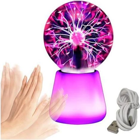 Boule Plasma - Sphère Tactile À 7 Couleurs - Éclairage Ambiance Pour Maison Bureau Chambre Enfant - 1 Pièce (1/5)