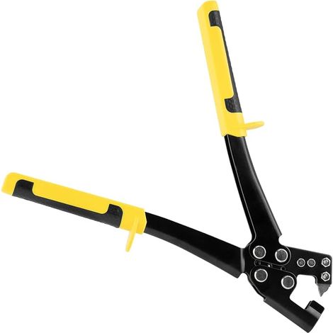 Pince à sertir pour cloisons sèches - Pince à sertir pour connecter des profilés en acier - Avec fonction perforatrice pour structure de support - Robuste avec poignée confortable (1/5)