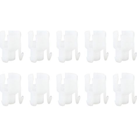 Clutch Pump Master Cylinder Loop Clip Kit, 10 Pieces, Replacement 9676534480 for Elysee C-Elysee C2 C3 C4 C5 C6 White (1/5)