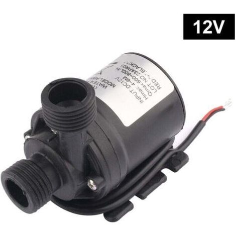 Pompe a Eau 12v, Pompe à Eau Submersible sans Balai, pour la Circulation de l'eau de la Piscine de Fontaine Solaire d'aquarium d'étang de Bassin (1/4)