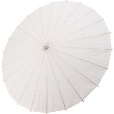 Parasols en papier pour enfants, style chinois élégant, blancs, à monter soi-même, en bambou et papier, pour la décoration, 83 cm / 32,7 pouces (1/5)