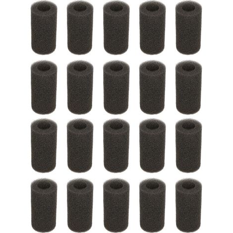 20 Pcs Aquarium Fish Tank Entrée D'eau ponge Filtre Protecteur Couverture Remplacement Accessoires Grand Trou (1/5)