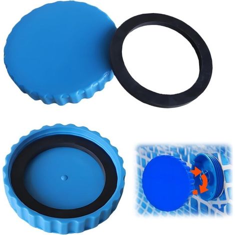Stück Winterverschluss für Intex Pools, wasserdichte Winterstopfen für beide Anschlüsse, mit passenden Dichtungen, frostsicher und wasserdicht (1/4)