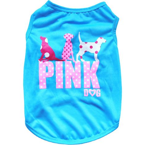 1 camiseta para perro, poliéster transpirable, diseño elástico, ropa de verano, para cachorros y gatos. (1/5)