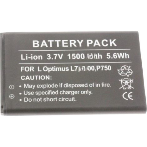 BATTERIE ALTERNATIF RECHARGEABLE LI-ION GSM POUR TV AUDIO TELEPHONIE LG - EAC61839001 (1/2)