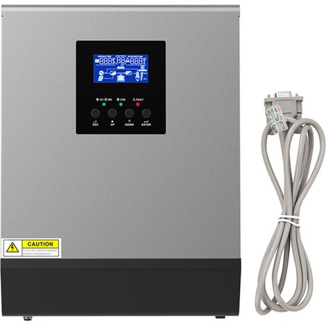 Onduleur Solaire Hybride Contrôleur de Charge Photovoltaïque 230V AC 0.8kW pour Maison Bureau
