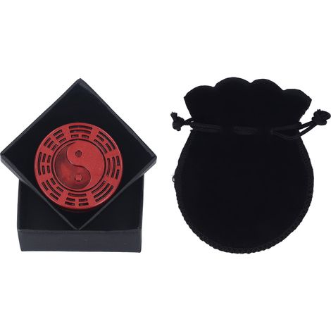 Jouet Sensoriel en Métal pour Adultes - Anti-Stress Portable pour Anxiété et TDAH - Dispositif Haptique de Glissement Rouge (1/5)